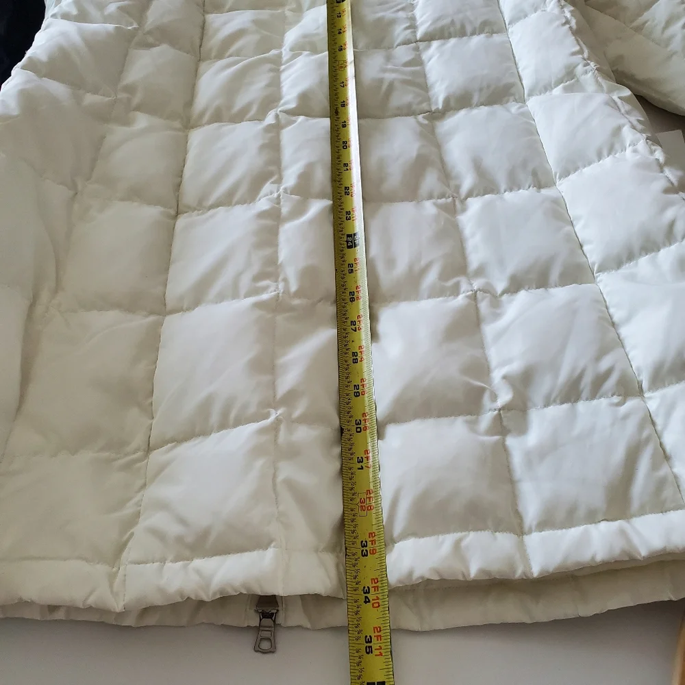 Kenneth cole Puffer Coat women XL Down white cream - Picture 8 of 8